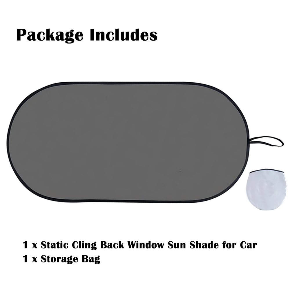 Car Back Window Sun Shade, Static Cling Rear Window Sunshade, Block Harmful UV Rays