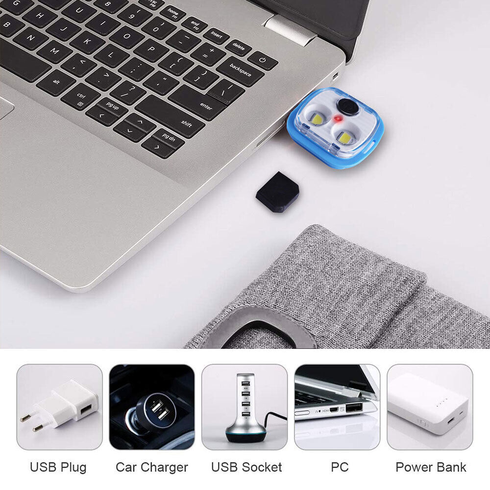 LED Beanie Hat Light Rechargeable Winter Warm Knitted Headlight Cap