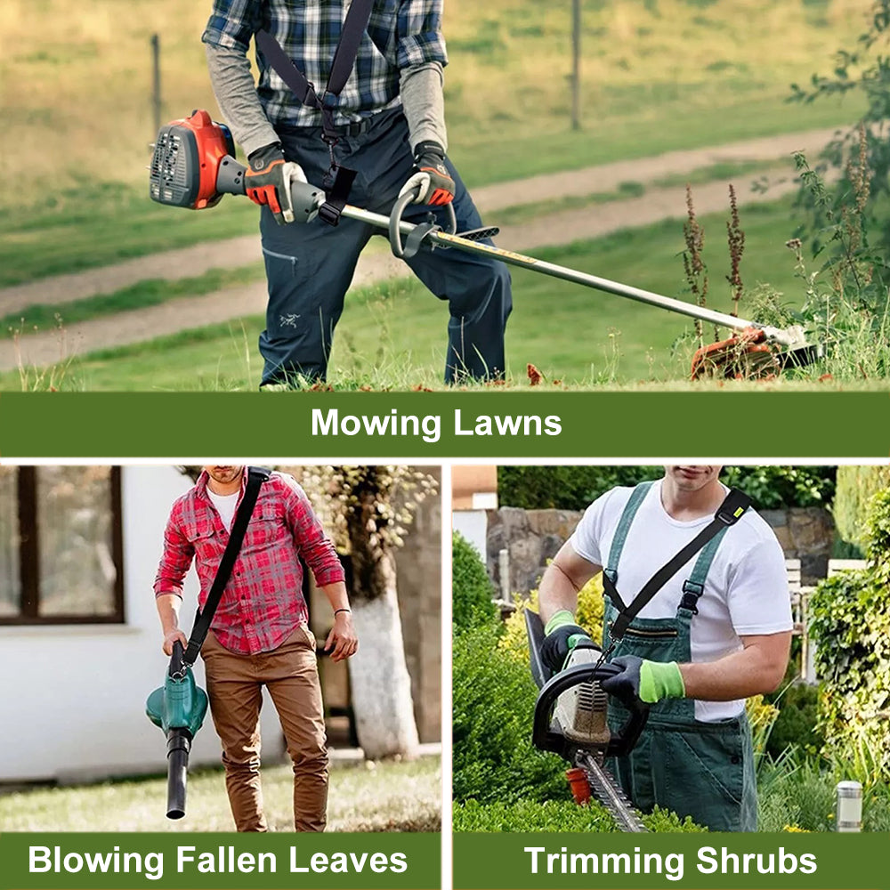 Adjustable Trimmer Strap, Universal Grass Eater Shoulder Harness Belt, Leaf Lawn Grass Edger Strap, Heavy-Duty, Anti-Slip, Ergonomic Support
