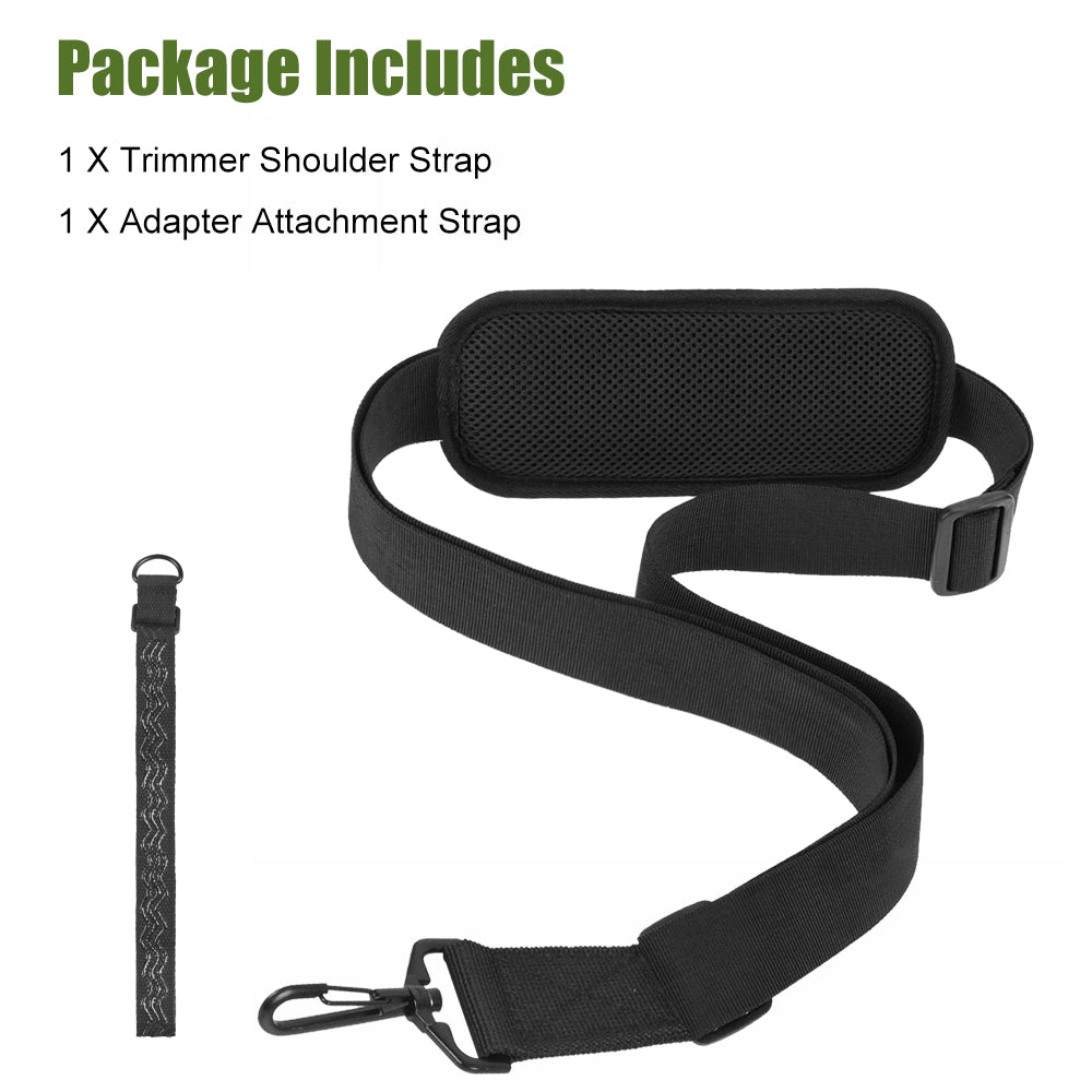 Adjustable Trimmer Strap, Universal Grass Eater Shoulder Harness Belt, Leaf Lawn Grass Edger Strap, Heavy-Duty, Anti-Slip, Ergonomic Support