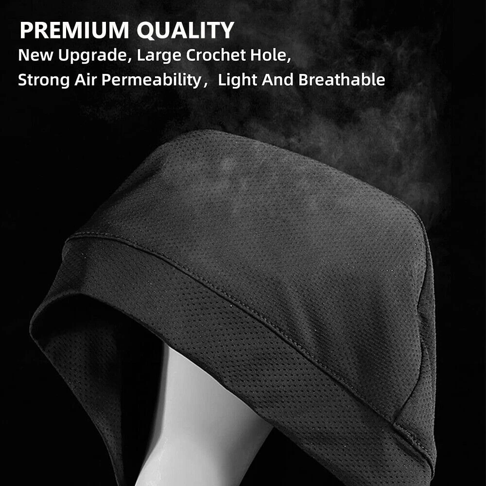 Helmet Liner Skull Cap, Beanie Sweat Wicking Cycling Sport Quick Dry Hat Wrap