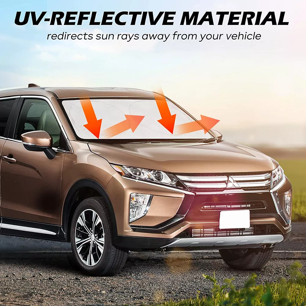 Foldable Car Sun Shade, Big / Large Windshield Sunshade, UV Ray & Heat Reduction