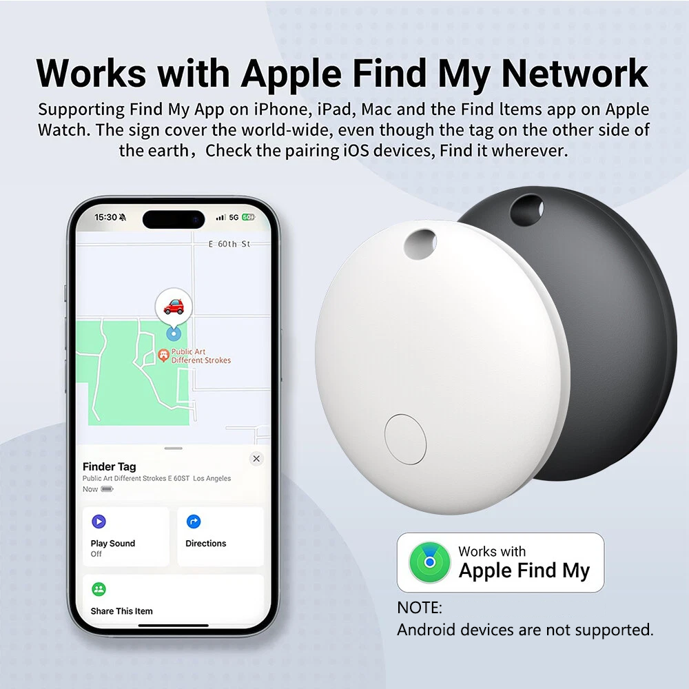 Smart Tag GPS Bluetooth Phone Key Pet Tracker Luggage Tracking Device for Apple Find My