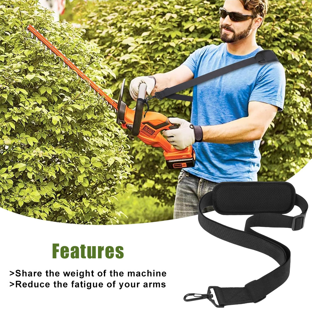 Adjustable Trimmer Strap, Universal Grass Eater Shoulder Harness Belt, Leaf Lawn Grass Edger Strap, Heavy-Duty, Anti-Slip, Ergonomic Support