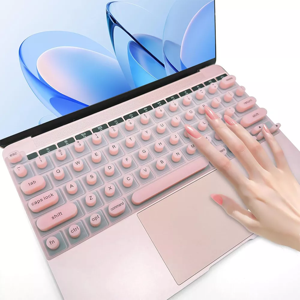 Silicone Raised Keyboard Cover for Long Nail Art, Perfectly Fit Apple Laptop Pro13 2020-2023, Also Compatible with Pro 14&16 2021-2024, Air 13&15