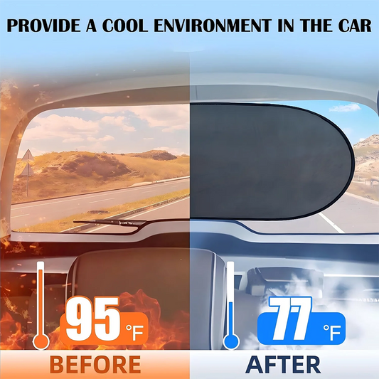 Car Back Window Sun Shade, Static Cling Rear Window Sunshade, Block Harmful UV Rays