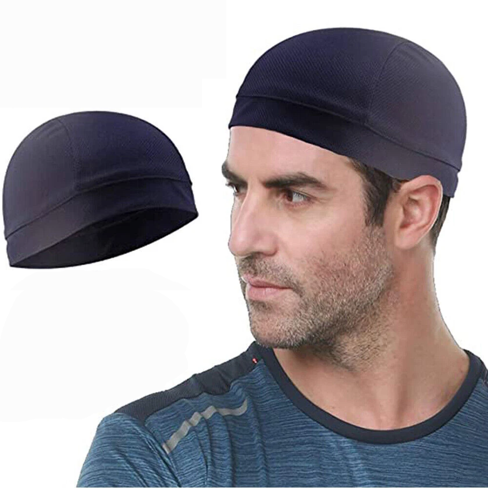 Helmet Liner Skull Cap, Beanie Sweat Wicking Cycling Sport Quick Dry Hat Wrap