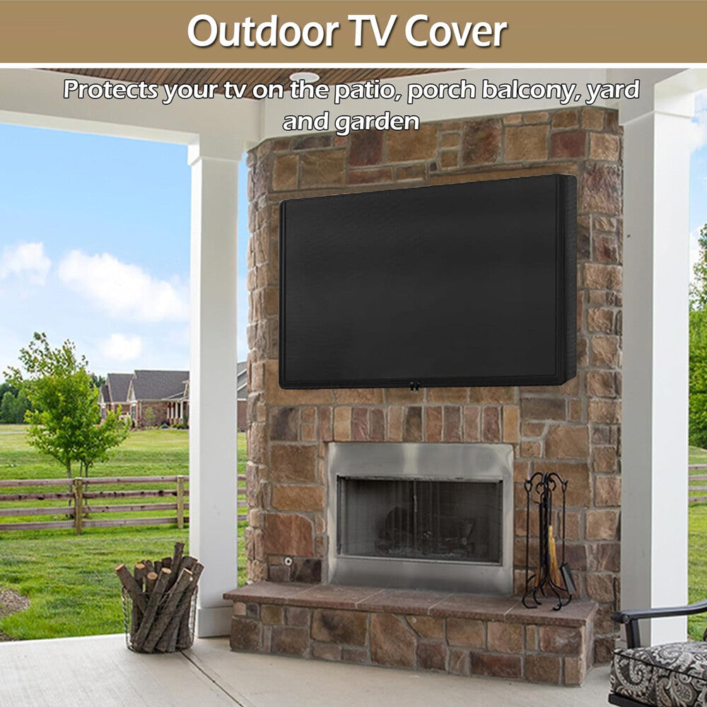 Heavy Duty Outdoor TV Cover 30"-65" Waterproof Weatherproof Television Protector