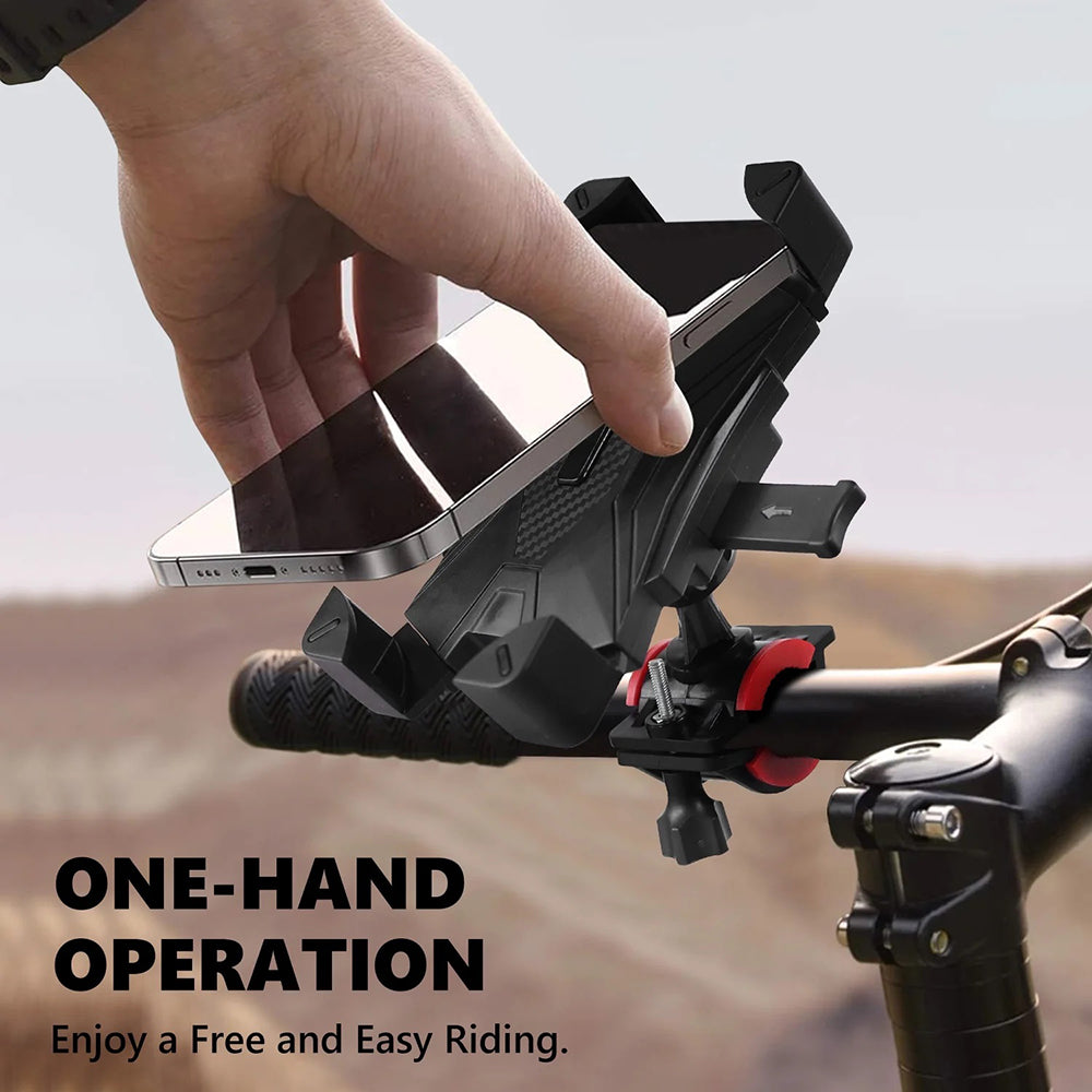 360° Rotation Motorcycle Phone Holder Bike Handlebar Mount Scooter Anti-Shake