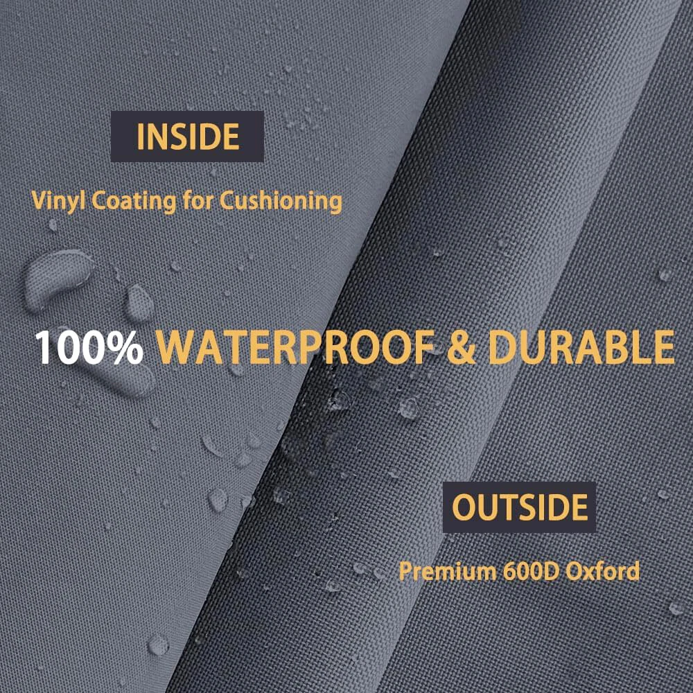 600D Outdoor TV Cover for Flat Screens, Heavy Duty Weatherproof Television Protector