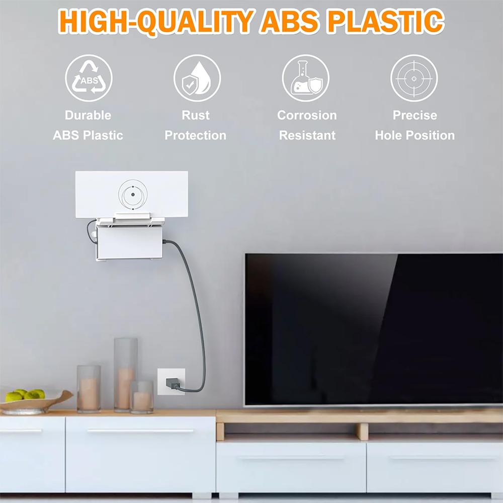 Wall Mounting Kit for Starlink Gen 3 Router, 2 in 1 Starlink Gen 3 Router Mount & V3 Power Supply Brackets Holder