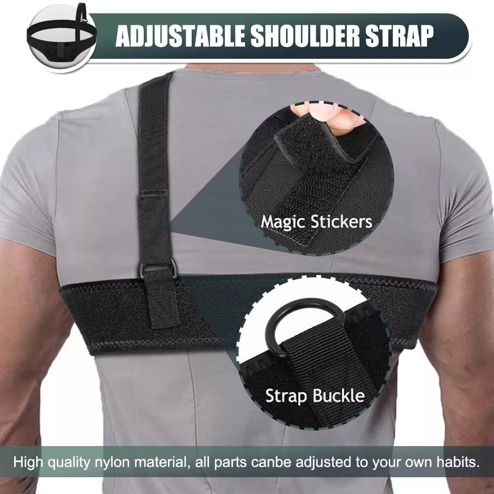 Tactical Concealed Carry Shoulder Gun Holster, Adjustable & Comfortable
