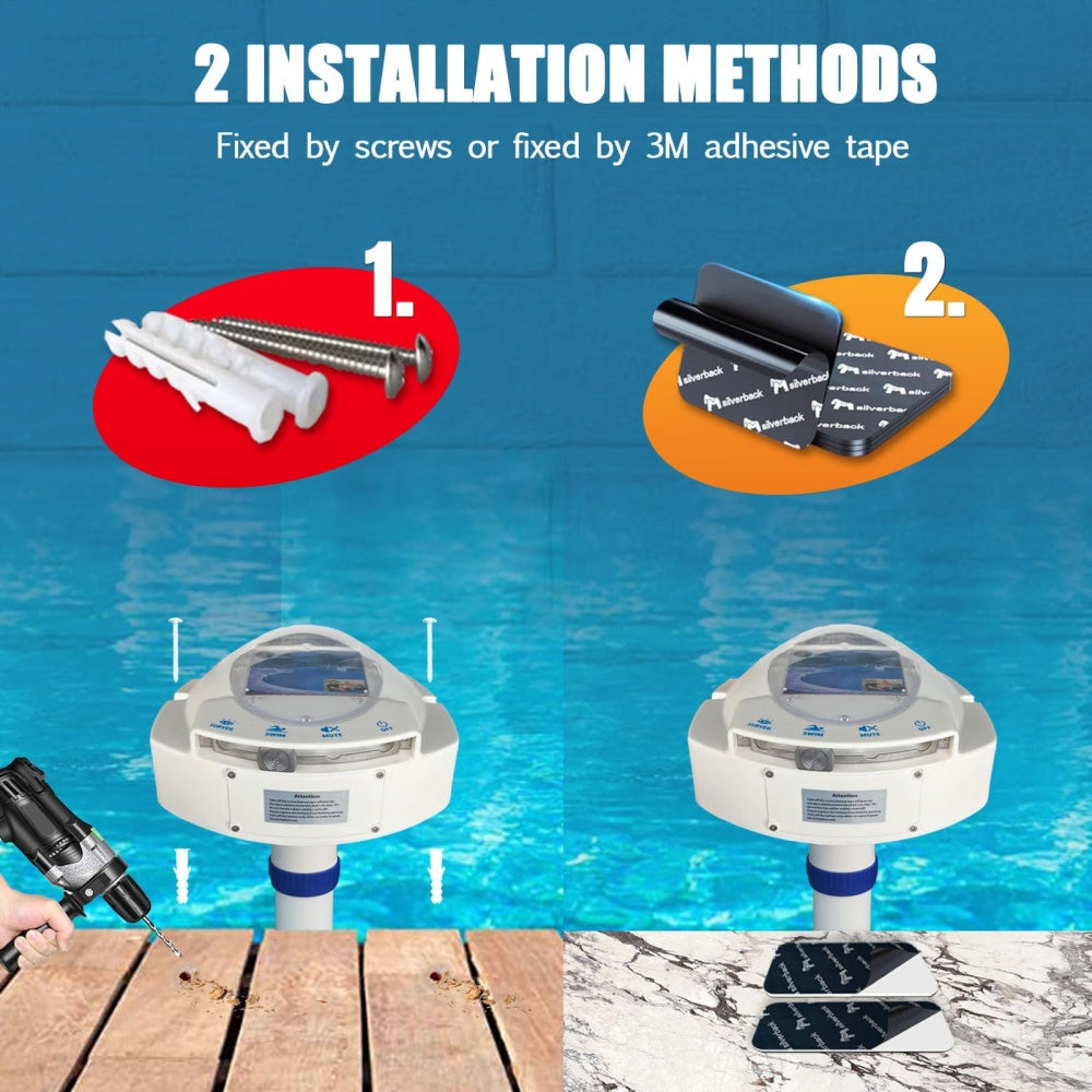 Swimming Pool Alarm for Inground Above Ground Sensor Safety Guard Alarm Kids Pet