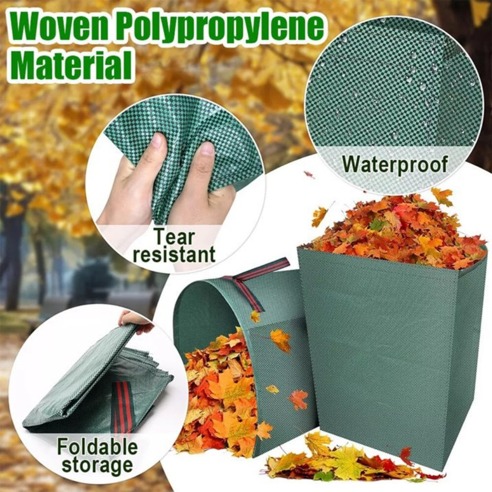 72 Gallon Garden Waste Bags Heavy Duty Reuseable Yard lawn leaf Trash Can