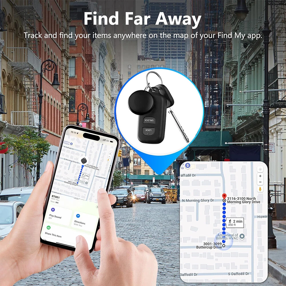Smart Tag GPS Bluetooth Phone Key Pet Tracker Luggage Tracking Device for Apple Find My
