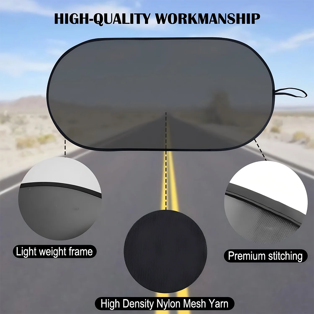 Car Back Window Sun Shade, Static Cling Rear Window Sunshade, Block Harmful UV Rays