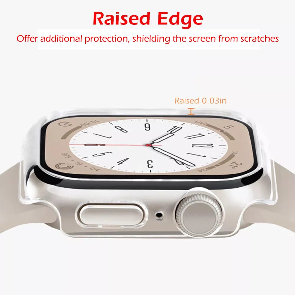 Protective Case for Apple Watch Series 10 42mm/46mm, Raised-Edge & Open Design, Hard PC Bumper