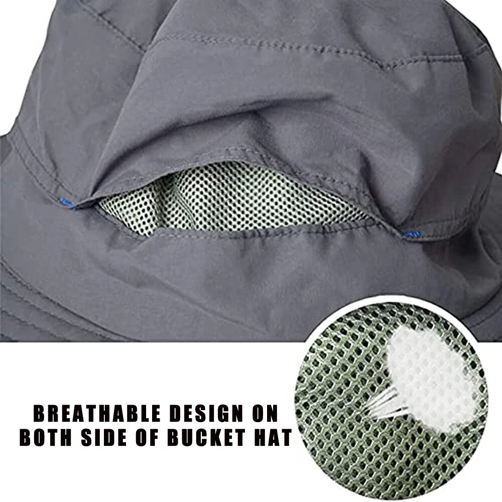 Mosquito Bug Fly Bee Insect Head Face Net Hat Sun Protection Fishing Hiking Cap