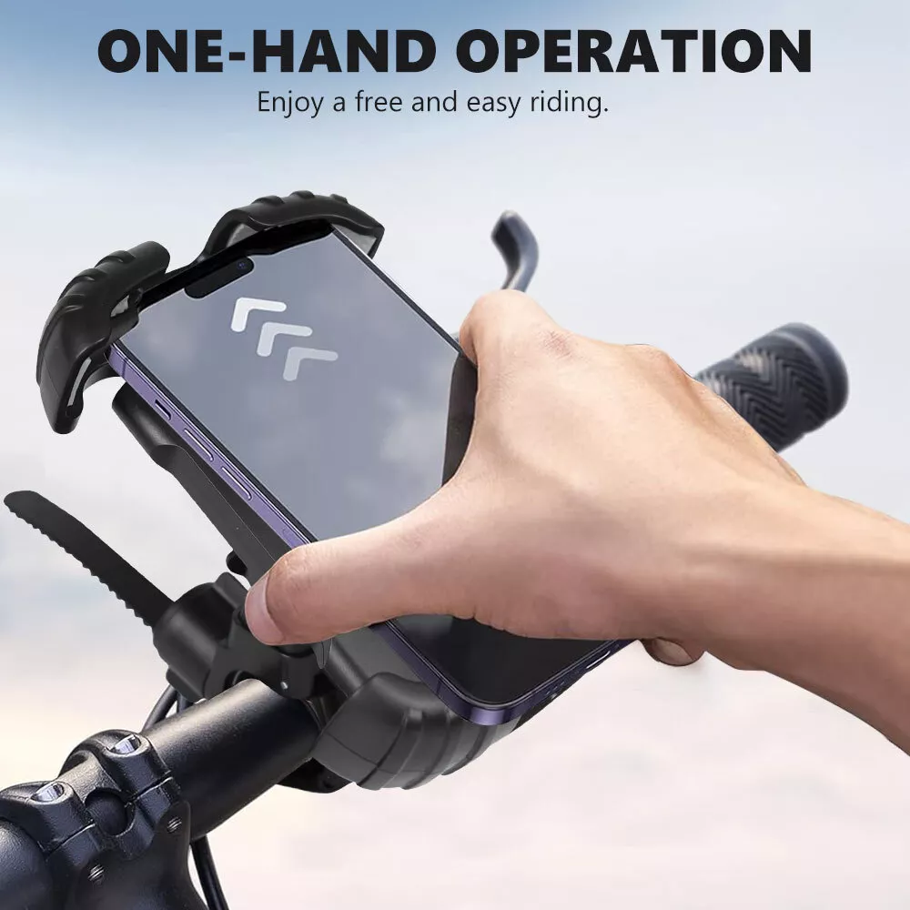 Bike / Motorcycle Handlebar Phone Holder Mount Clamp for 4.7-7" Cellphones
