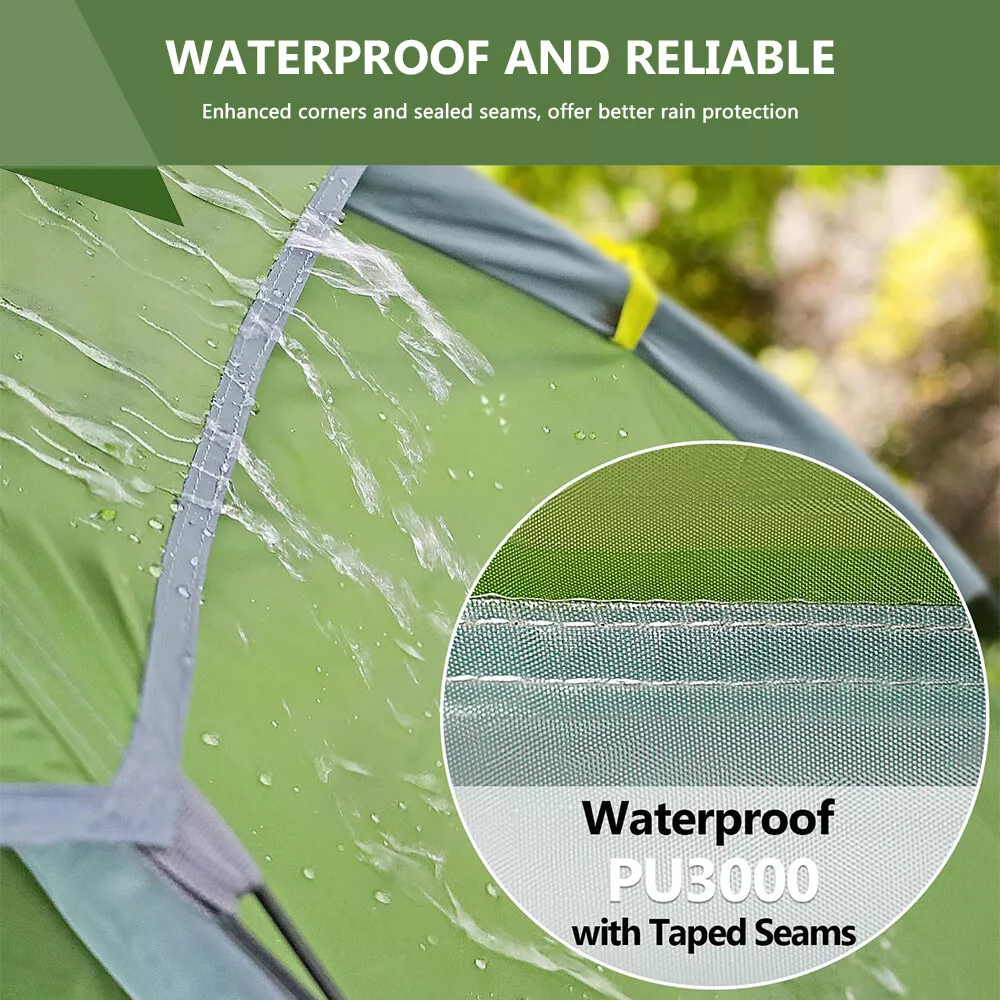 Single Backpacking Tent, PU3000 Coating Waterproof, Spacious & Easy Setup for Camping, Hiking & Outdoor Adventures