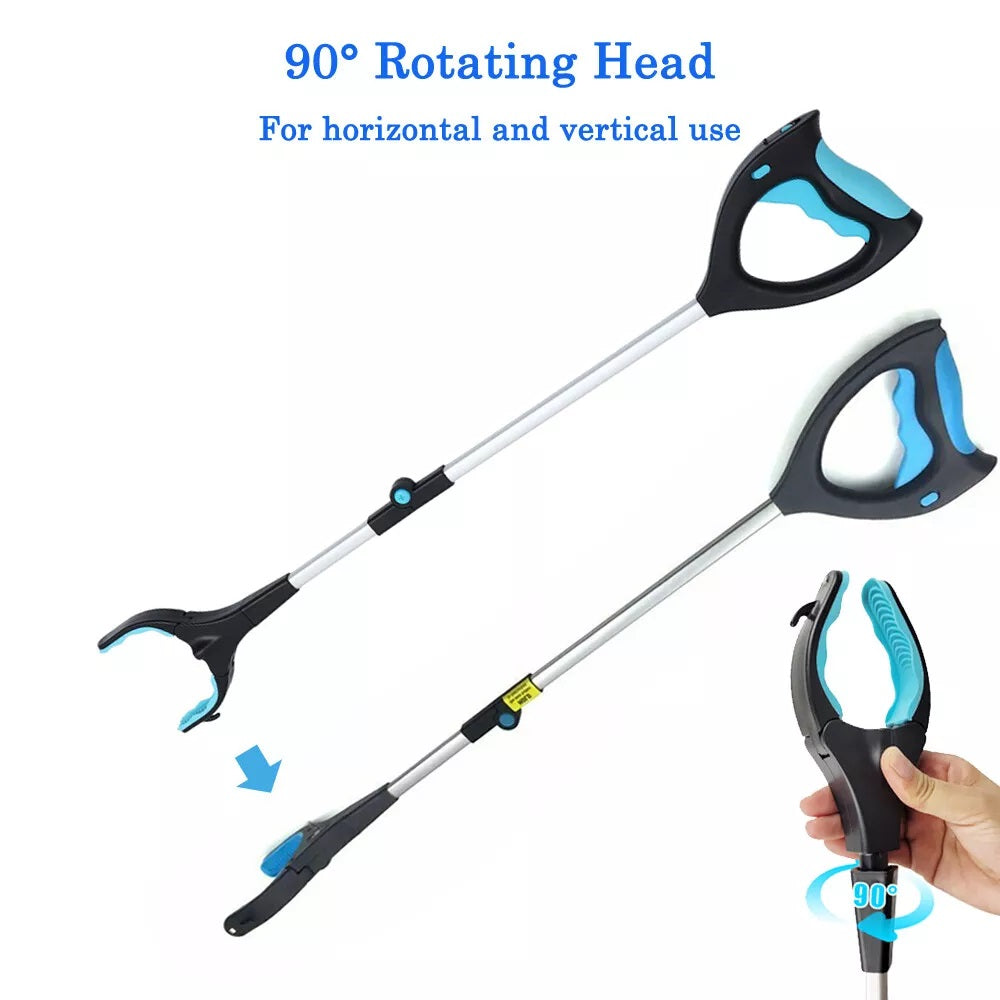 Foldable Grabber Reacher Tool, 32" Extra Long Gripper and Reaching Tool, Heavy Duty Pick Up Stick Grabbers for Keys, Coins, Trash
