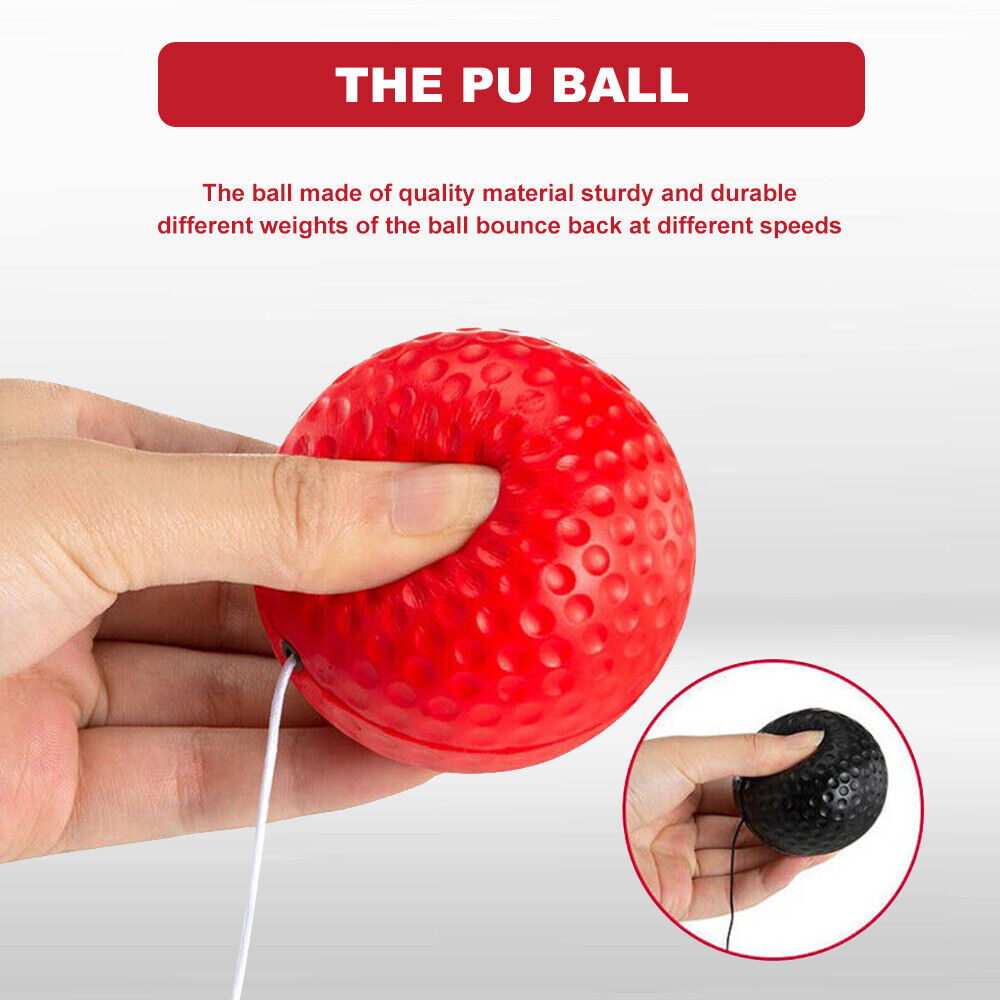 Boxing Reflex Ball Reaction With Headband Hand Eye Coordination Adults Kids Gift