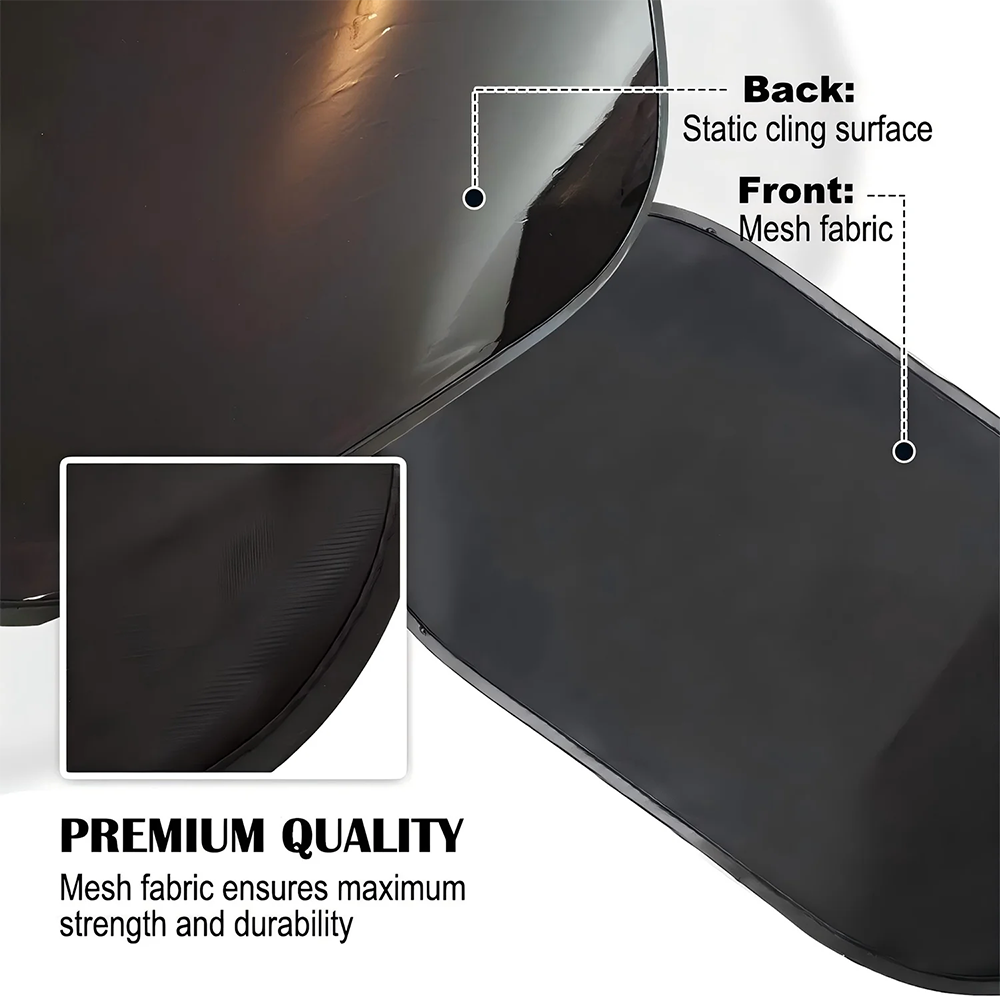 Car Back Window Sun Shade, Static Cling Rear Window Sunshade, Block Harmful UV Rays