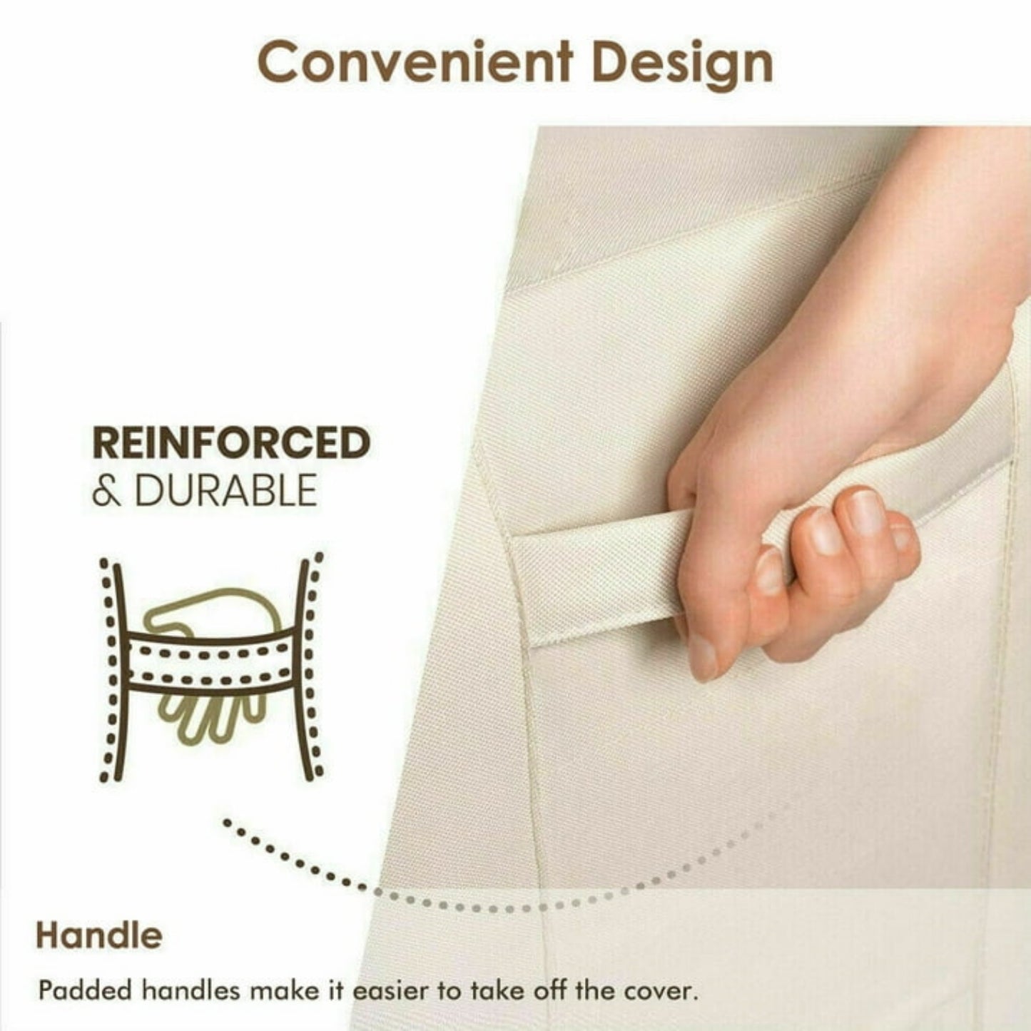 Waterproof Air Conditioner Cover Central AC Unit Heavy Duty Winter Outside 34”