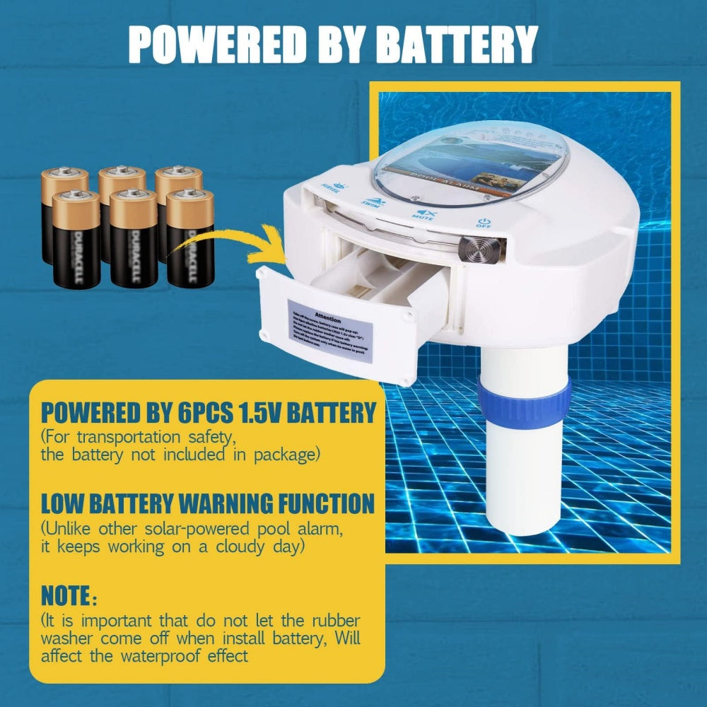 Swimming Pool Alarm for Inground Above Ground Sensor Safety Guard Alarm Kids Pet