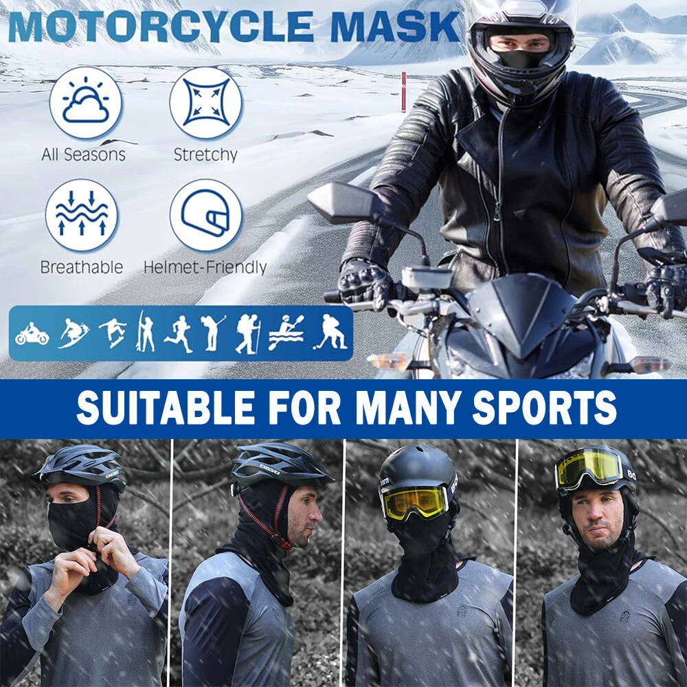 Winter Balaclava Ski Full Face Mask Windproof Fleece Neck Warm for Cold Weather