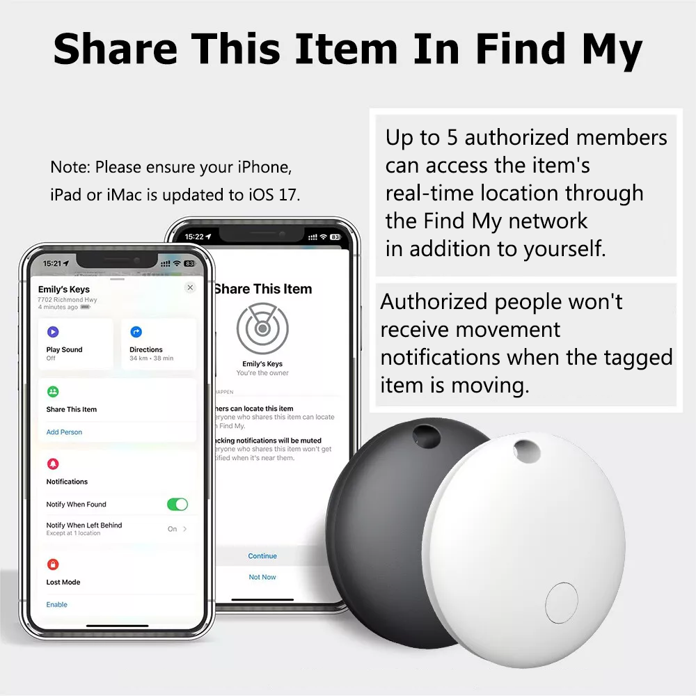 Smart Tag GPS Bluetooth Phone Key Pet Tracker Luggage Tracking Device for Apple Find My