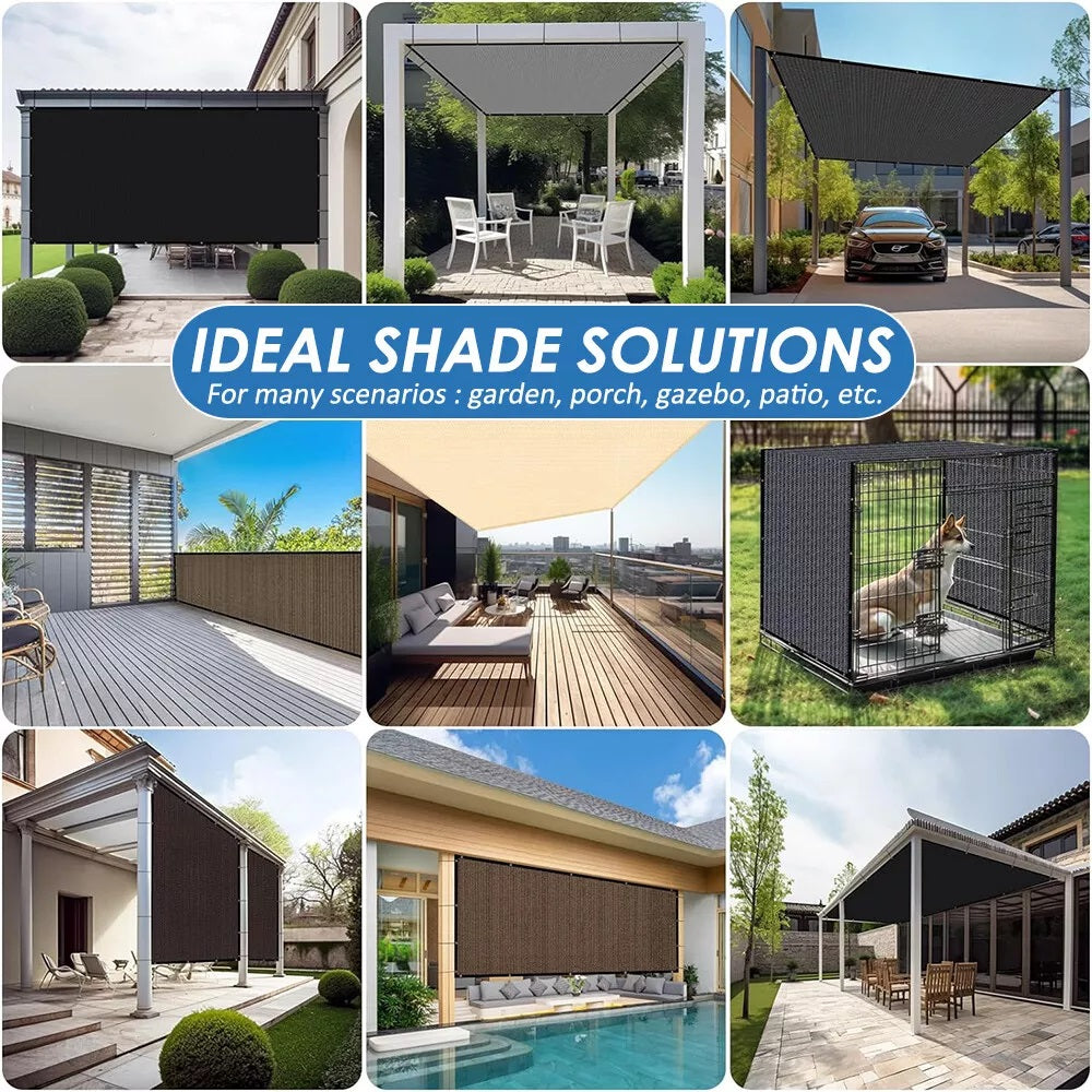 Shade Cloth, 90% Sunblock Net for Garden Patio, Shade Sails for Plants Greenhouse Outdoor Pergola Lawn Kennel