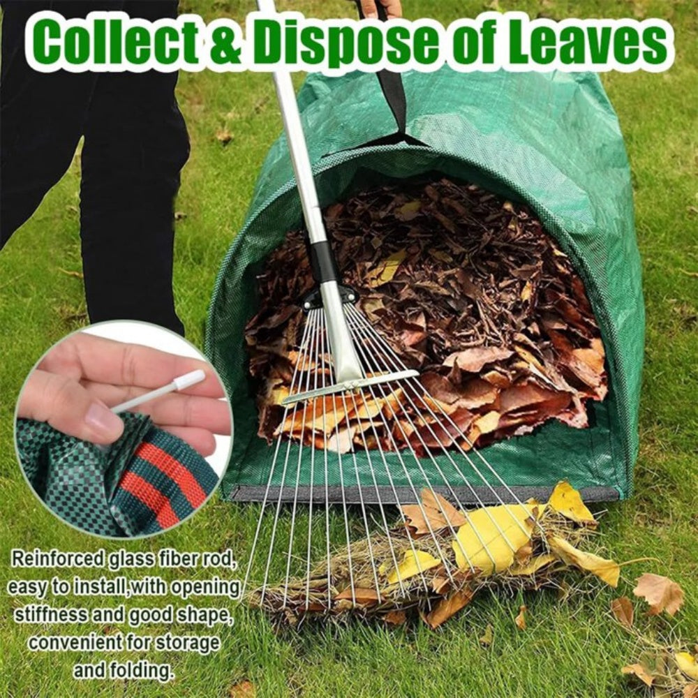 72 Gallon Garden Waste Bags Heavy Duty Reuseable Yard lawn leaf Trash Can