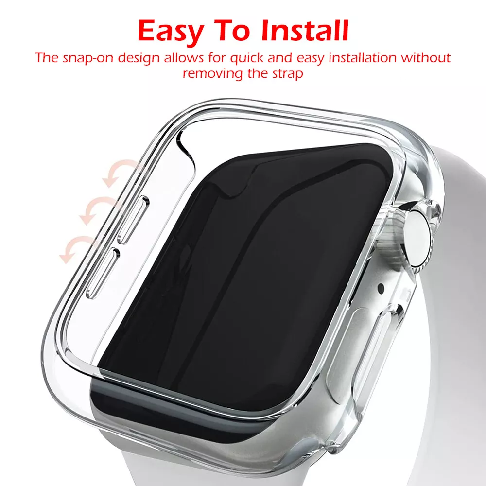 Protective Case for Apple Watch Series 10 42mm/46mm, Raised-Edge & Open Design, Hard PC Bumper