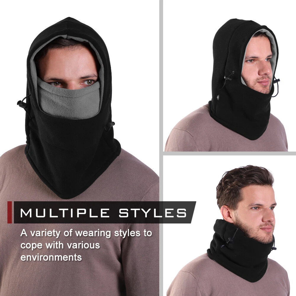 Fleece Balaclava Full Face Mask Neck Warmer Winter Sports Ski Cycling Women Men