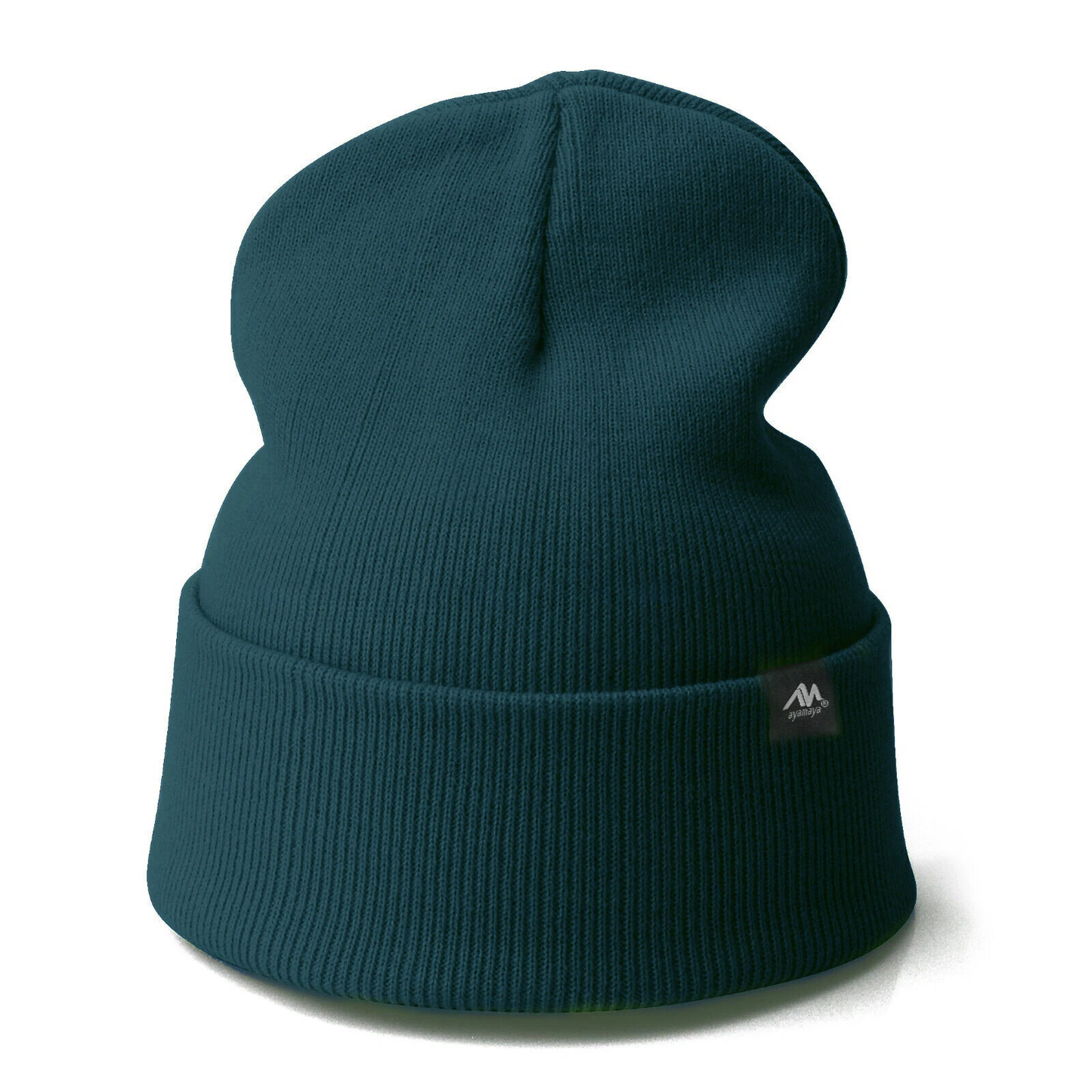 Unisex Beanie Hat Cuff Slouchy Men Women Long Warm Soft Knit Cap Winter Solid