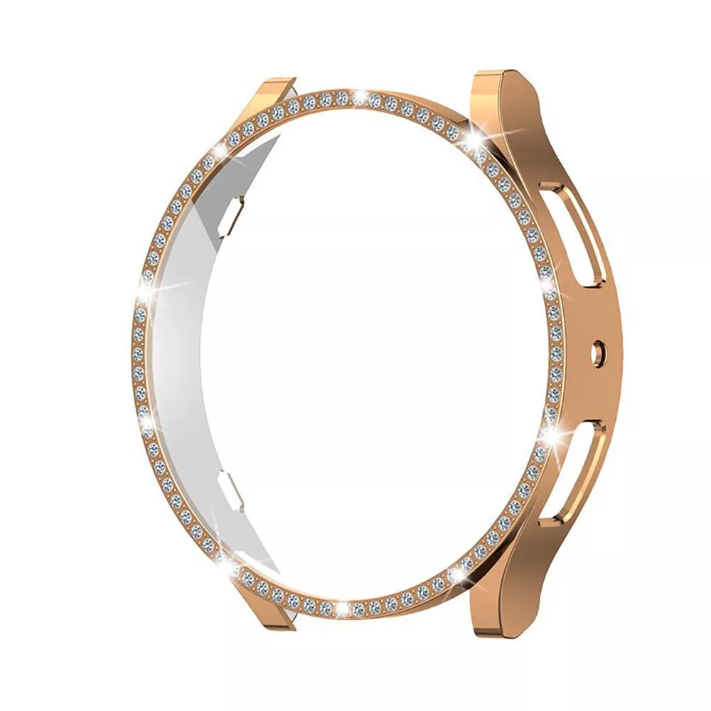 Screen Protector Case for Samsung Galaxy Watch 6 40mm/44mm, Bling Cover, Tempered Glass, Perfect Protection Anti Scratch