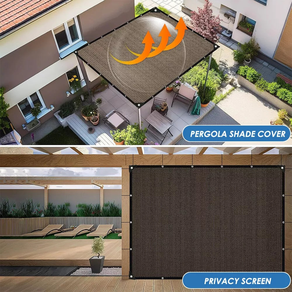 Shade Cloth, 90% Sunblock Net for Garden Patio, Shade Sails for Plants Greenhouse Outdoor Pergola Lawn Kennel