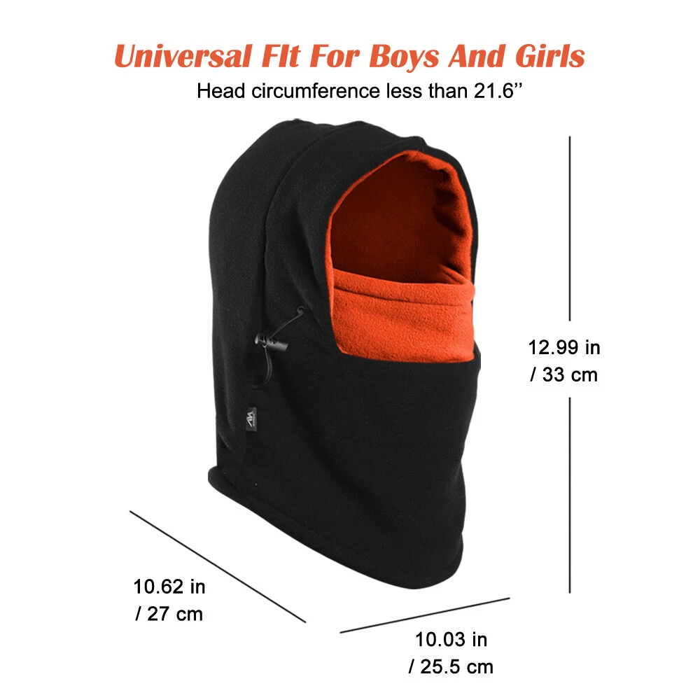 Kids Winter Balaclava Hat Fleece Ski Face Mask Snow Hood Warm Boys Girls Toddler