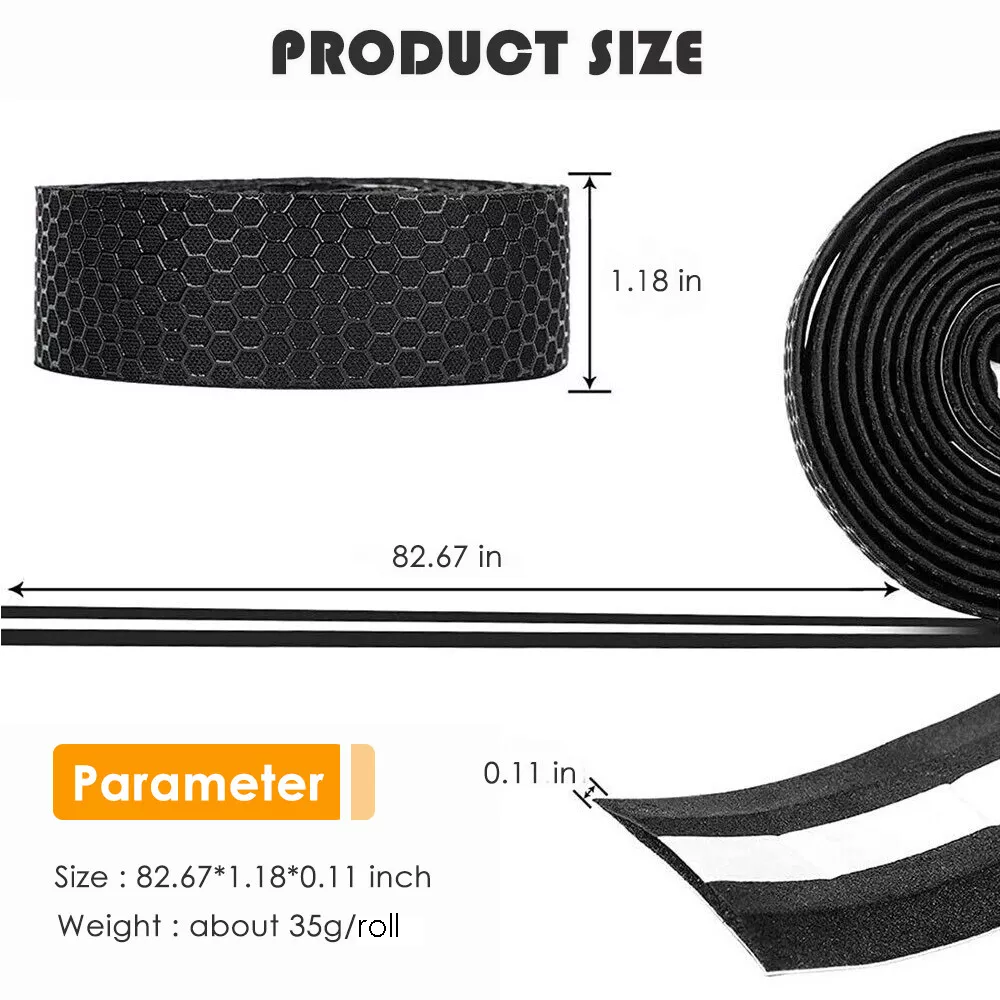 Bike Handlebar Tape, Set of 2 Durable Black Grip Tapes, Shock-Absorbing & Moisture-Wicking, Wrap Your Bicycle for an Awesome Comfortable Ride