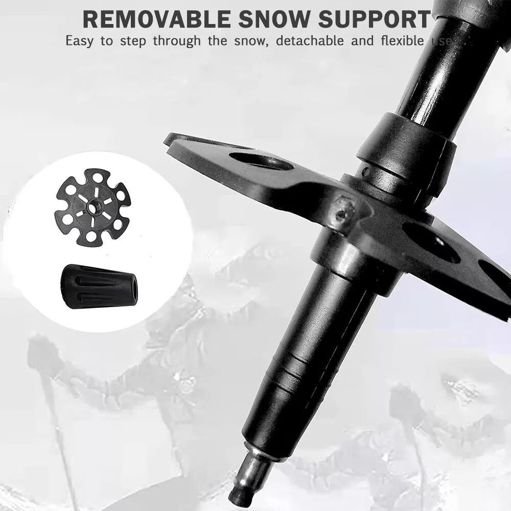 Hiking Poles, Telescopic Collapsible Trekking Poles with Quick Twist Lock System, Lightweight for Hiking Backpacking Mountaining