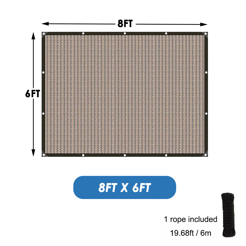 Shade Cloth, 90% Sunblock Net for Garden Patio, Shade Sails for Plants Greenhouse Outdoor Pergola Lawn Kennel