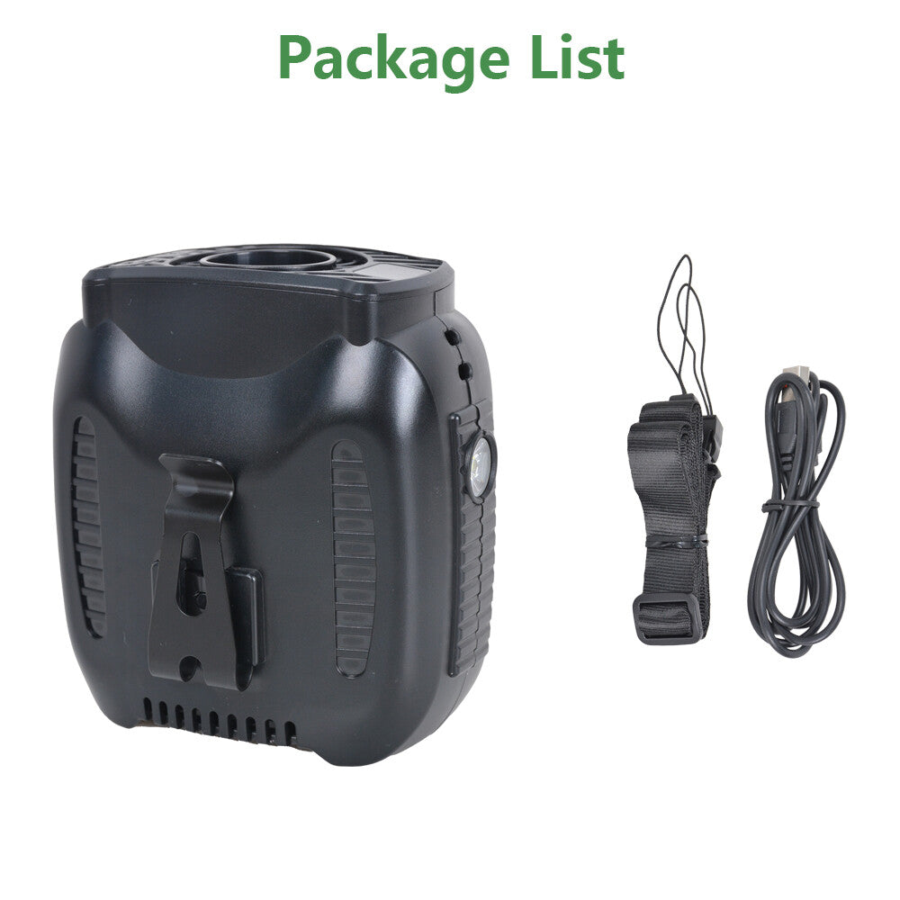 Portable Waist Fan Clip On 10000mAh Rechargeable Personal Cooling Neck Shirt Fan