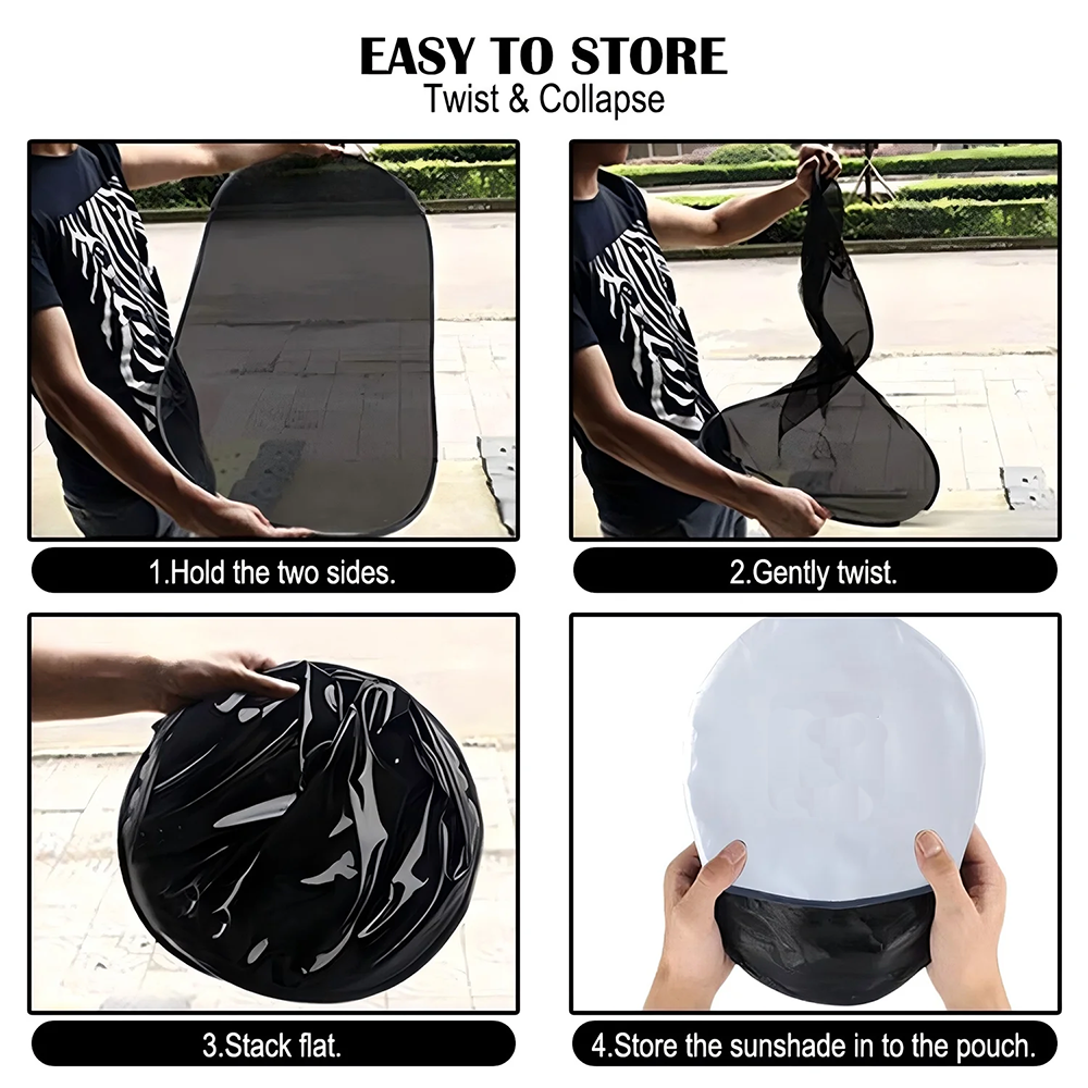 Car Back Window Sun Shade, Static Cling Rear Window Sunshade, Block Harmful UV Rays