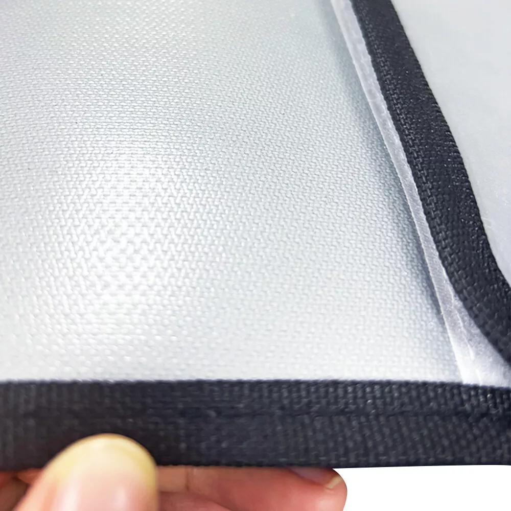 15" x 11" Fireproof Document Bag (2000℉) with Two Pockets, Zipper & High-Visibility Reflective Strip