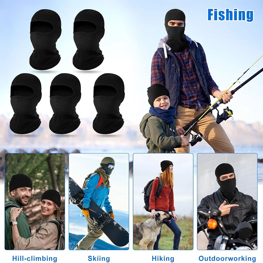Winter Balaclava Ski Full Face Mask Windproof Fleece Neck Warm for Cold Weather
