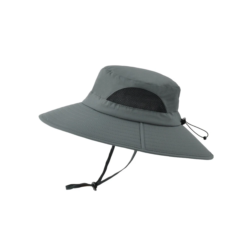 Unisex Bonnie Bucket Hat Wide Brim Breathable Sun Mesh Cap UV Protection Outdoor