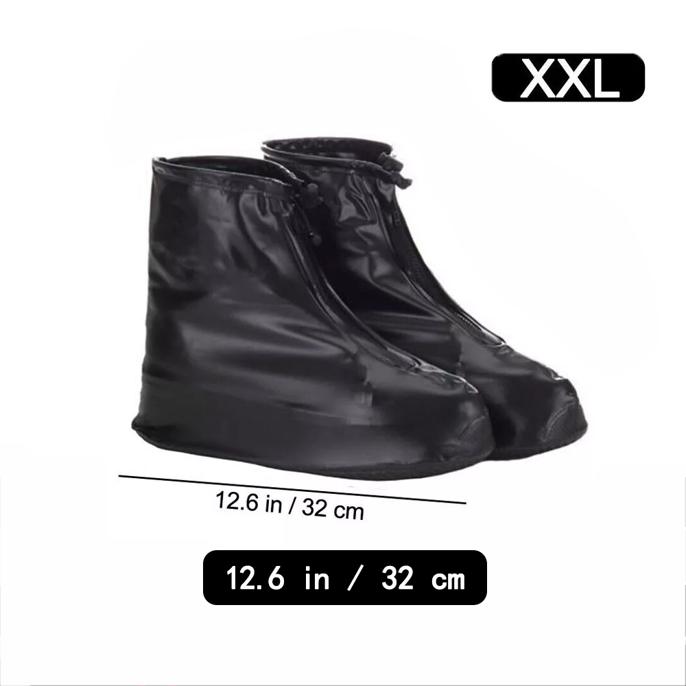 Anti-slip Waterproof Overshoes, Reusable Rain Shoe Covers, Foldable & Lightweight for Outdoor Walking, Hiking & Camping