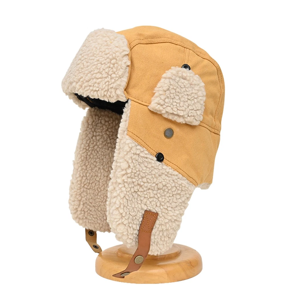 Unisex Winter Trapper Hat w/Ear Flaps Outdoor Aviator Ushanka Windproof Ski Cap