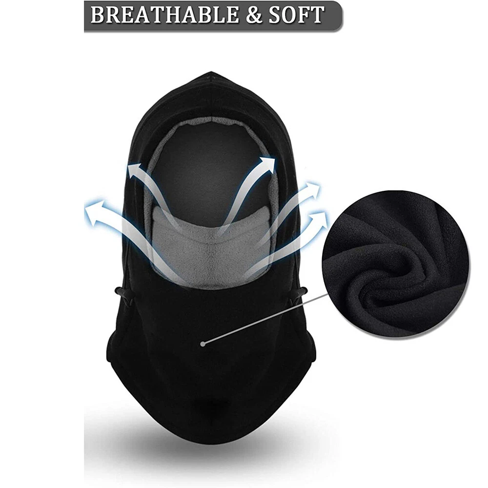 Fleece Balaclava Full Face Mask Neck Warmer Winter Sports Ski Cycling Women Men